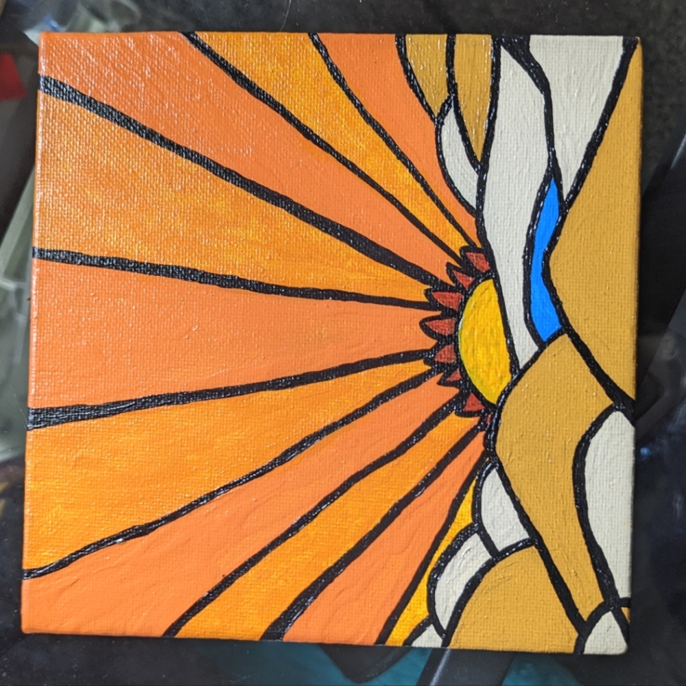Acrylic 5"x5" handmade painting